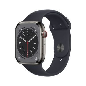 Apple Watch Series 8 GPS + Cellular 41mm Graphite Stainless Steel Case with Midnight Sport Band