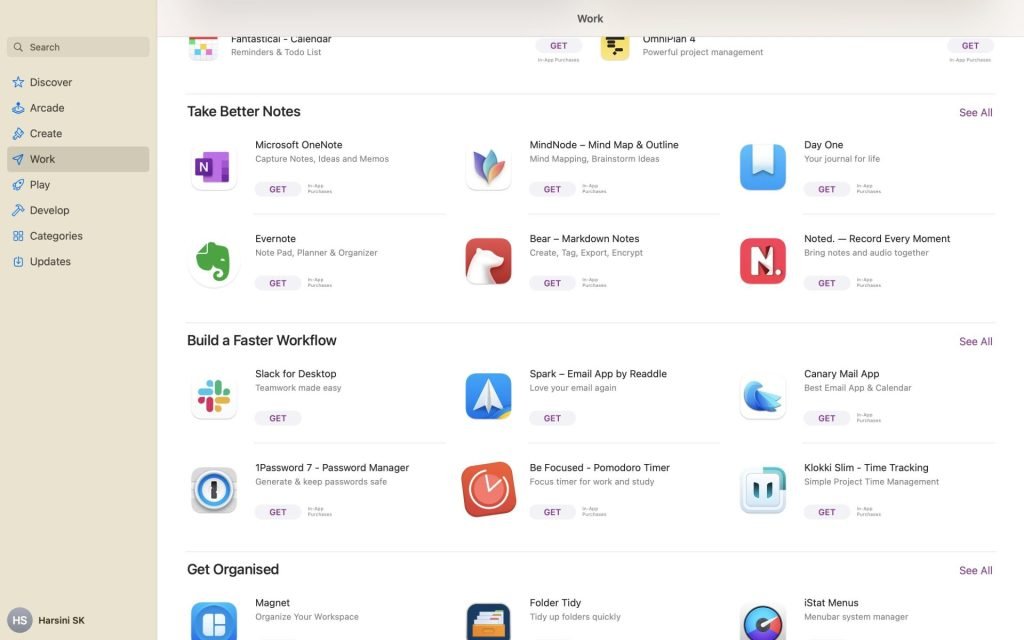 Screenshot of Mac App Store
