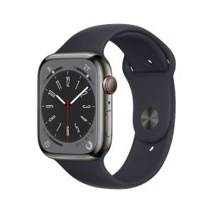 Apple Watch Series 8 GPS + Cellular 45mm Graphite Stainless Steel Case with Midnight Sport Band