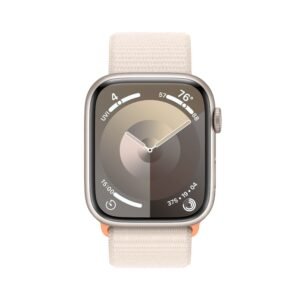 Apple Watch Series 9 GPS 41mm Starlight Aluminium Case with Starlight Sport Loop