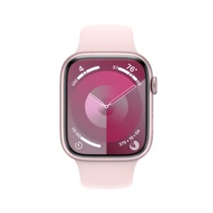 Apple Watch Series 9 GPS + Cellular 41mm Pink Aluminium Case with Light Pink Sport Band - S/M