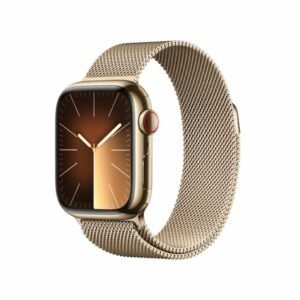 Apple Watch Series 9 GPS + Cellular 45mm Gold Stainless Steel Case with Gold Milanese Loop