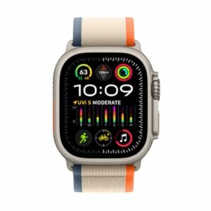 Apple Watch Ultra 2 GPS + Cellular, 49mm Titanium Case with Orange/Beige Trail Loop - M/L