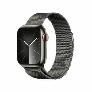 Apple Watch Series 9 GPS + Cellular 45mm Graphite Stainless Steel Case with Graphite Milanese Loop