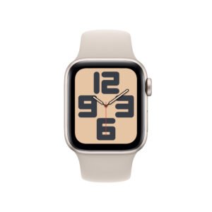 Apple Watch SE GPS 40mm Starlight Aluminium Case with Starlight Sport Band - M/L